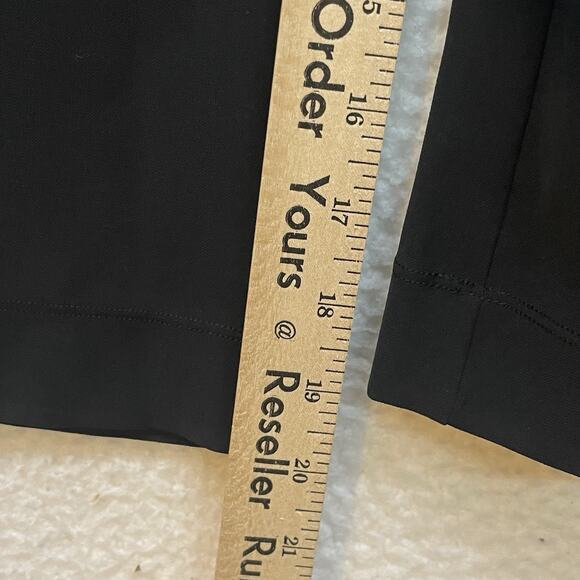 Lululemon Pants Womens 2 Black Noir Crop Wide Leg Waist Tie Mid Rise Pleated - Picture 9 of 10